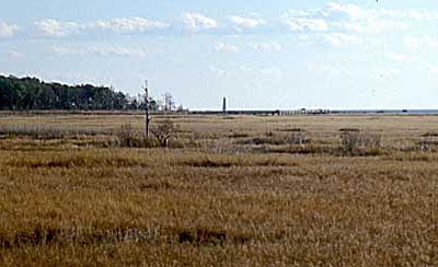 New Point Comfort Penisula with Lighthouse in background