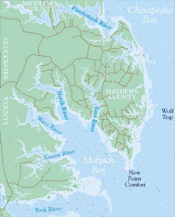 New Point Comfort Navigation Map