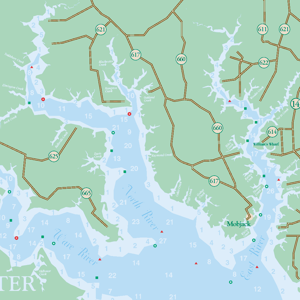 Mobjack Bay Chart